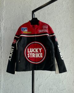 Lucky strike leather racing jacket - Image 2