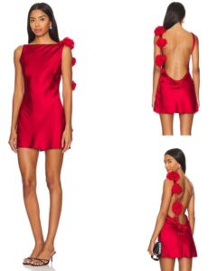 Mini red rose drop dress - Image 3