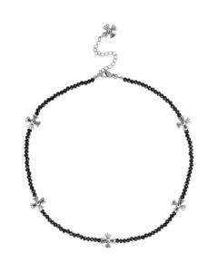 CH beaded stone necklace