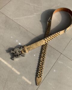 LC Skull rhinestone belt - Image 4