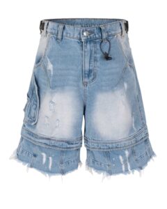 MJ distressed baggy denim short