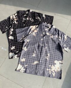 Amiri silk art district shirt