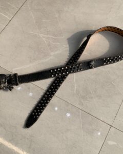 LC Skull rhinestone belt - Image 5