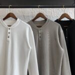 Filson waffle knit Henley long sleeve - Image 2