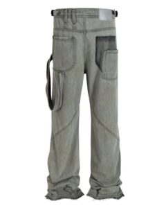 Mj washed vintage ribbon raw edge denim - Image 3
