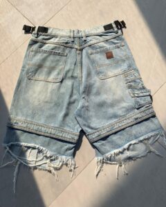 MJ distressed baggy denim short - Image 2