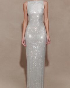 Sleeveless diamanté maxi dress - Image 5