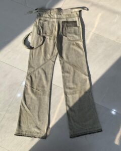 Mj washed vintage ribbon raw edge denim - Image 5