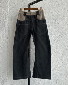 Micas fur denim