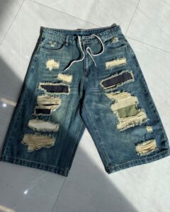 North latitude ripped denim short