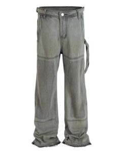 Mj washed vintage ribbon raw edge denim - Image 2