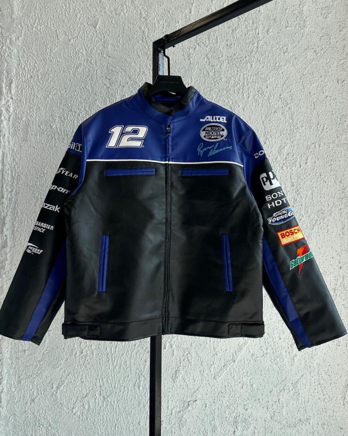 lc-621783ea188755a5e99465dca744566f.jpg NASCAR Alltel Ryan leather racing jacket - Image 1