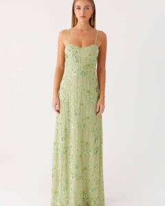 Celandine beaded maxi dress