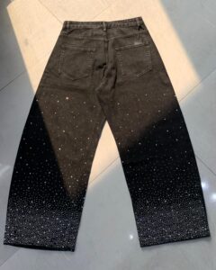 Mijko rhinestone baggy Jean - Image 3