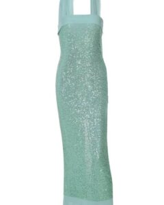 Elizabeth sequin strapless maxi dress