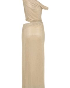 Kenny diamanté one shoulder maxi dress