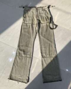 Mj washed vintage ribbon raw edge denim - Image 6