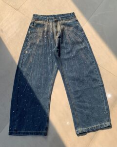 Mijko rhinestone baggy Jean - Image 2