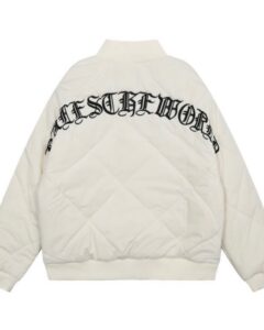 Corteiz olde English quilted bomber jacket - Image 4