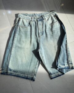 North latitude denim zip short