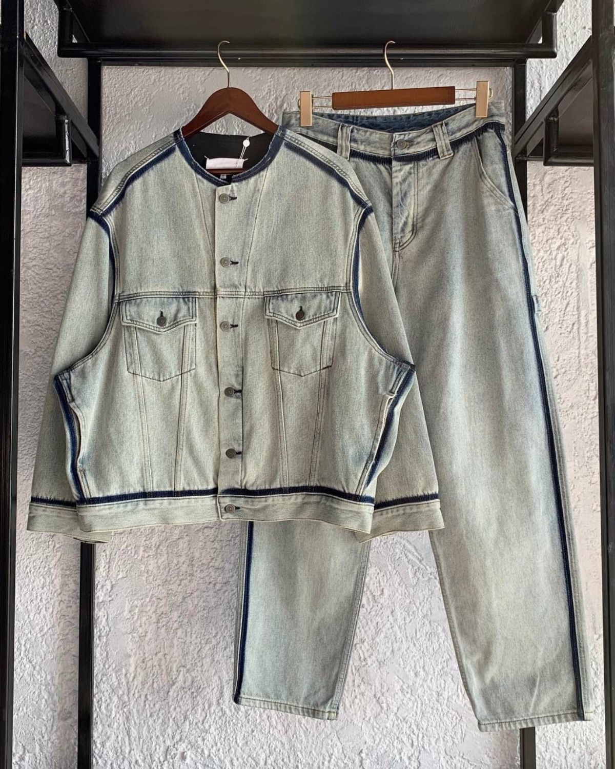 lc-e4135f6e0344ab7492e440721b8134db.jpg MM6 denim co-ords - Image 1