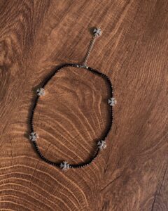 CH beaded stone necklace - Image 2